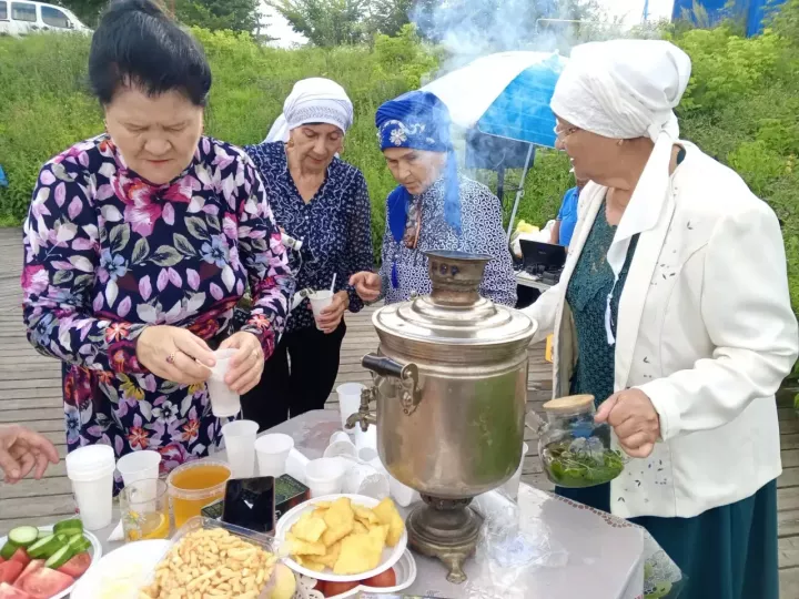 Пенсионеры Дрожжановского района провели тёплую встречу «Җәй» у пруда «Приказ»