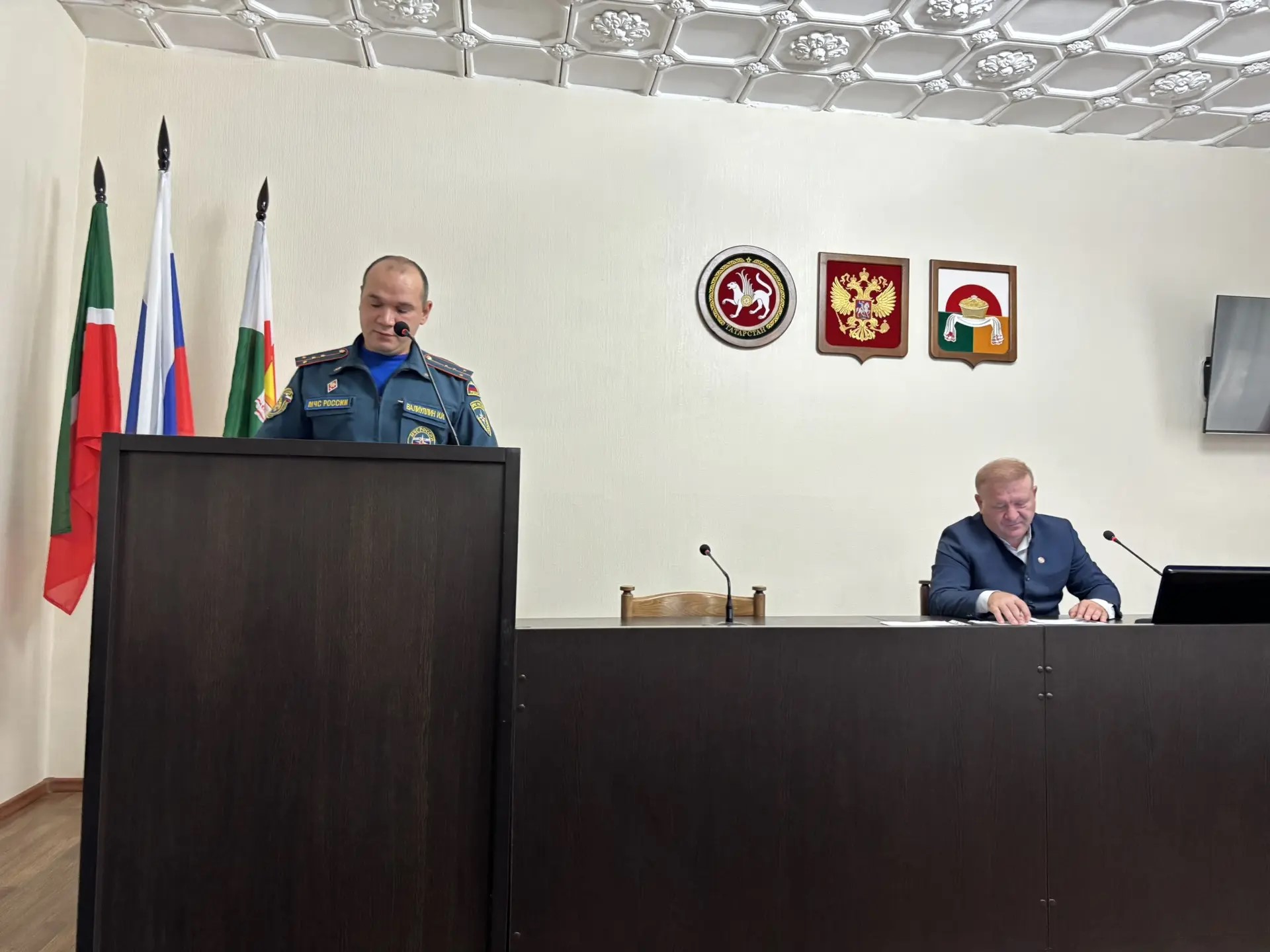Старший дознователь МОНД и ПР по Буинскому и Дрожжановским районам  Илдус Валиуллин 