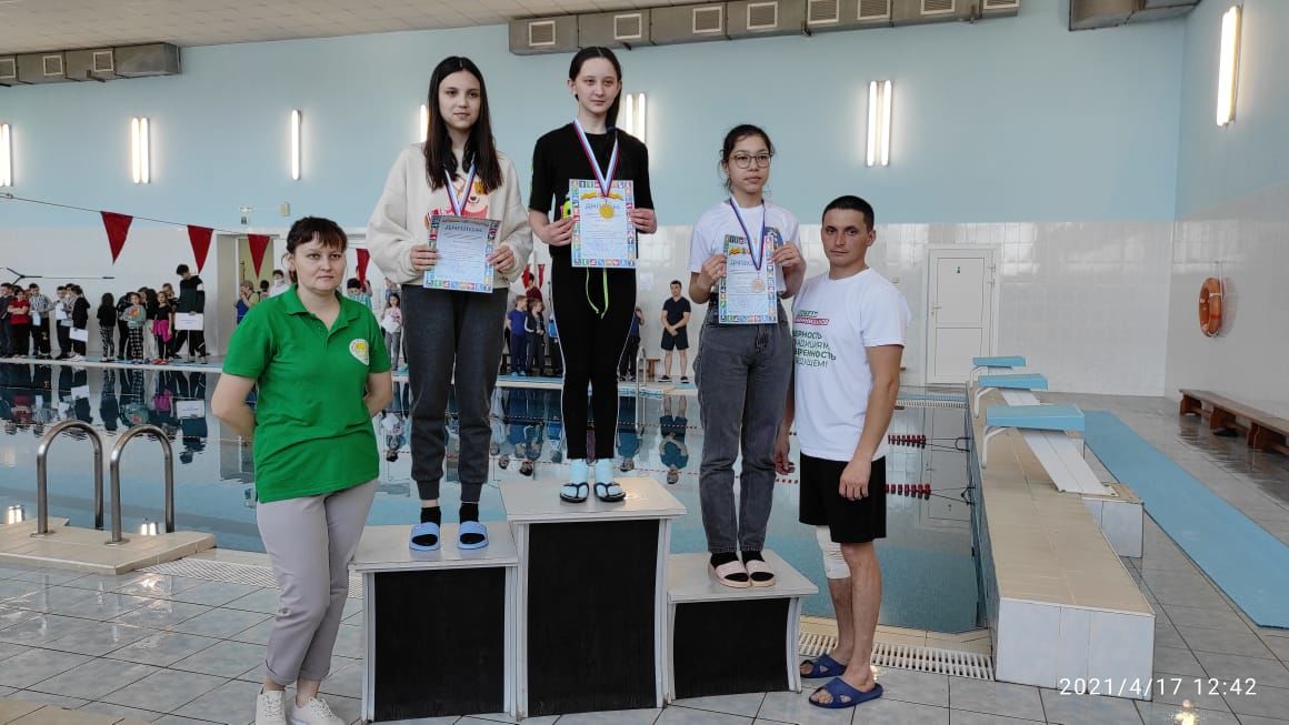 Юные пловцы Дрожжановского района заняли призовые места