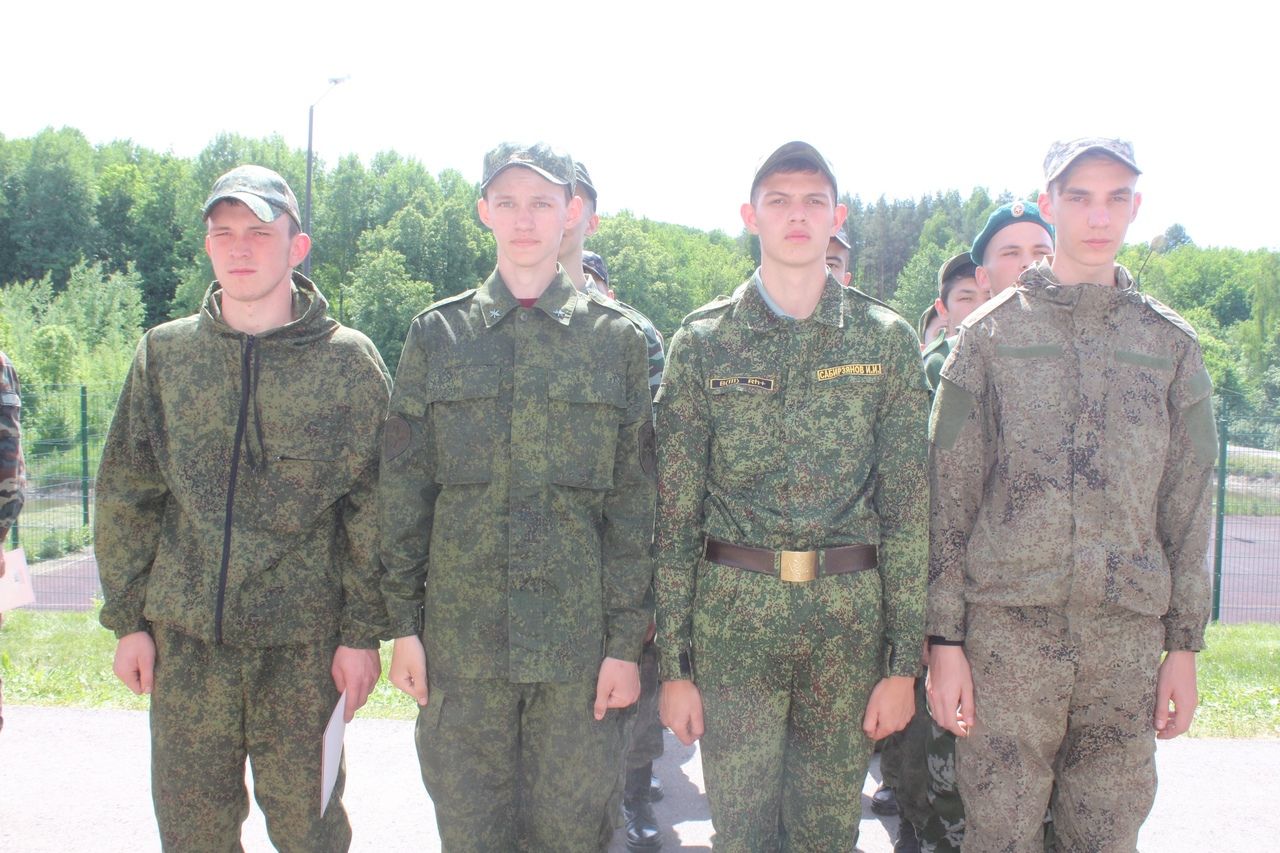 В лагере “Чайка” Дрожжановского района состоялось закрытие военно-полевых сборов