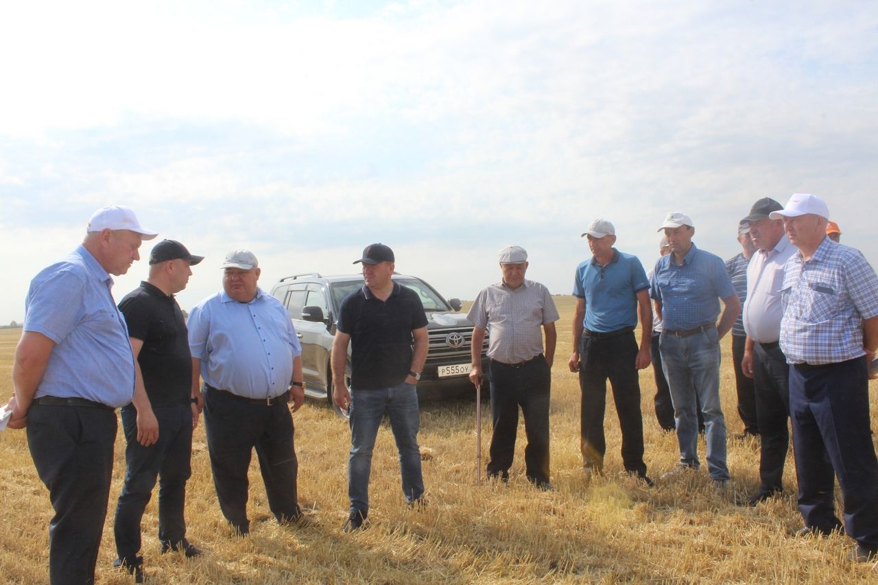 На поля Дрожжановского района на уборку нового урожая выйдут 77 комбайнов