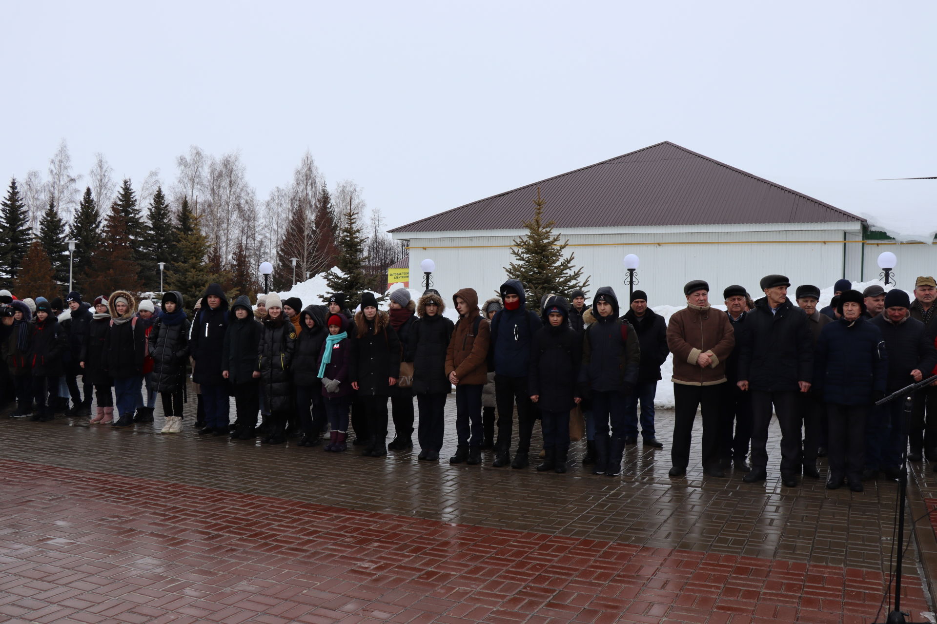 В Дрожжановском районе состоялся  митинг в честь Дня защитника Отечества