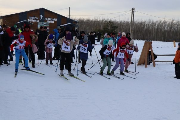 В Дрожжановском районе во время соревнований по лыжным гонкам «На призы Деда Мороза» выполнили нормативы ГТО