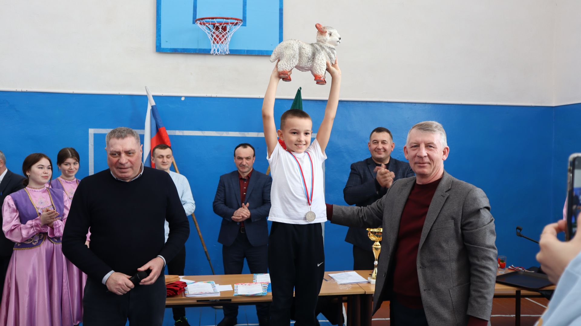 Соревнования по борьбе көрәш прошли в Дрожжановском районе