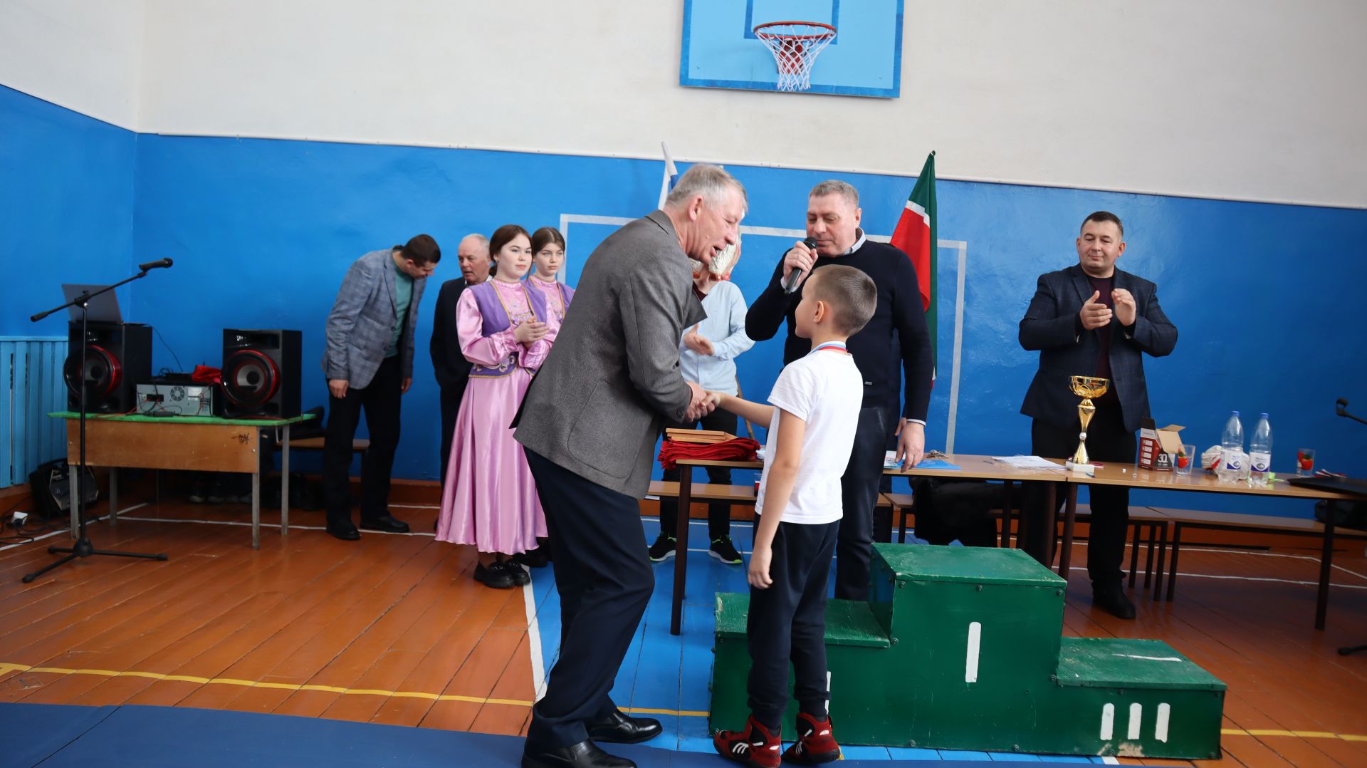 Соревнования по борьбе көрәш прошли в Дрожжановском районе