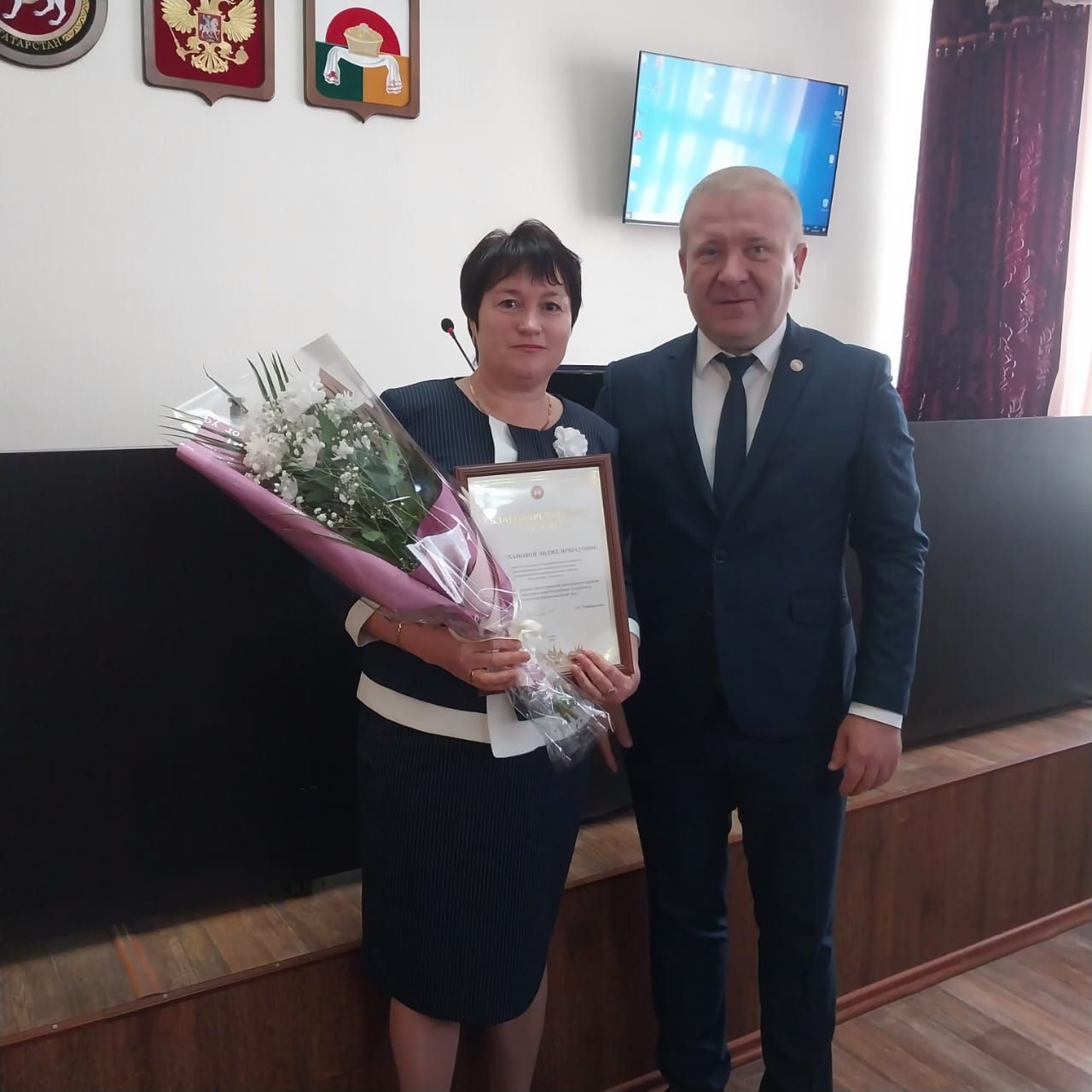 На Дрожжановском деловом понедельнике прошло награждение в честь дня местного самоуправления