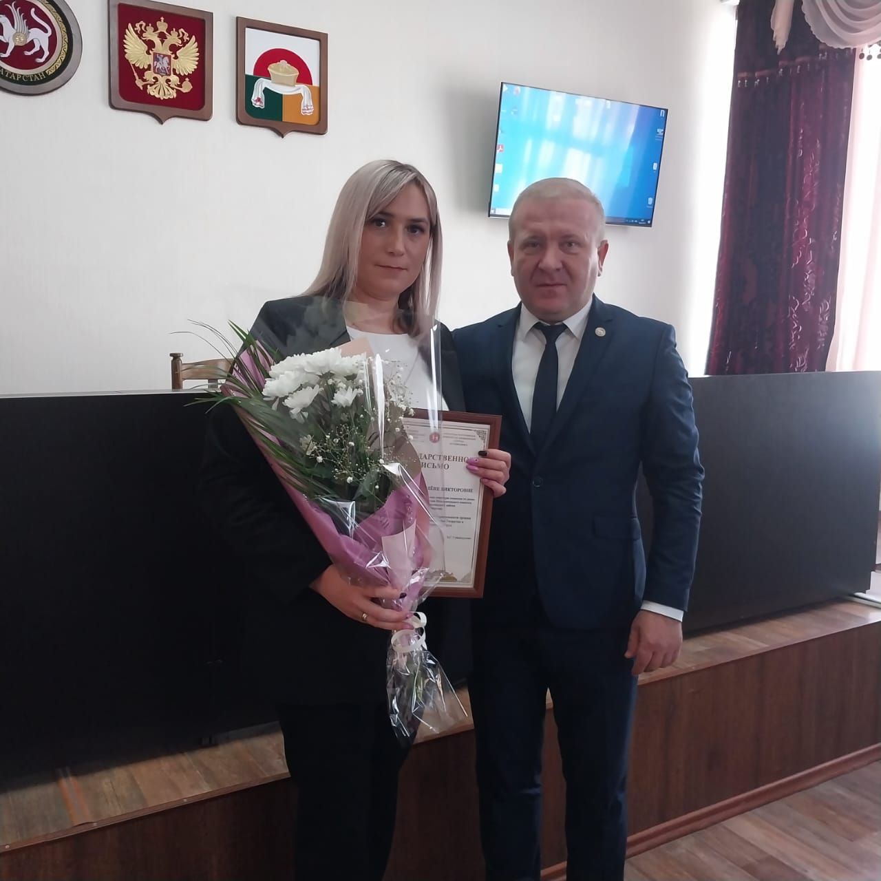 На Дрожжановском деловом понедельнике прошло награждение в честь дня местного самоуправления
