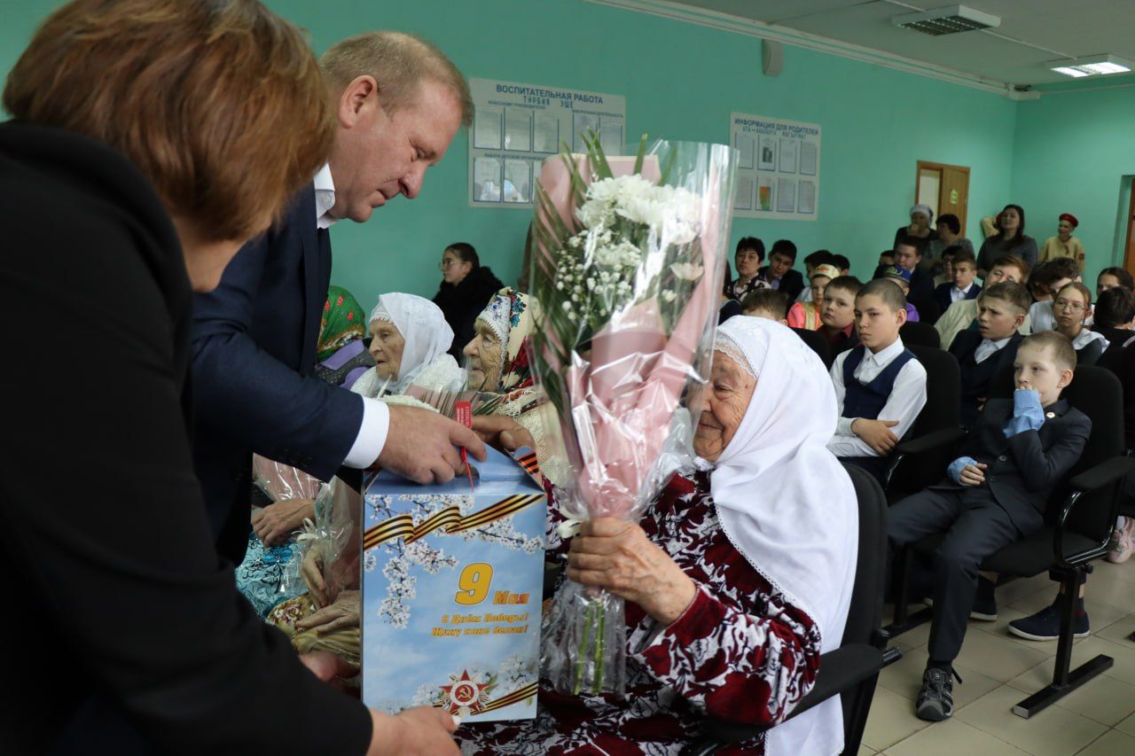 В Дрожжановском районе труженики тыла принимают поздравления
