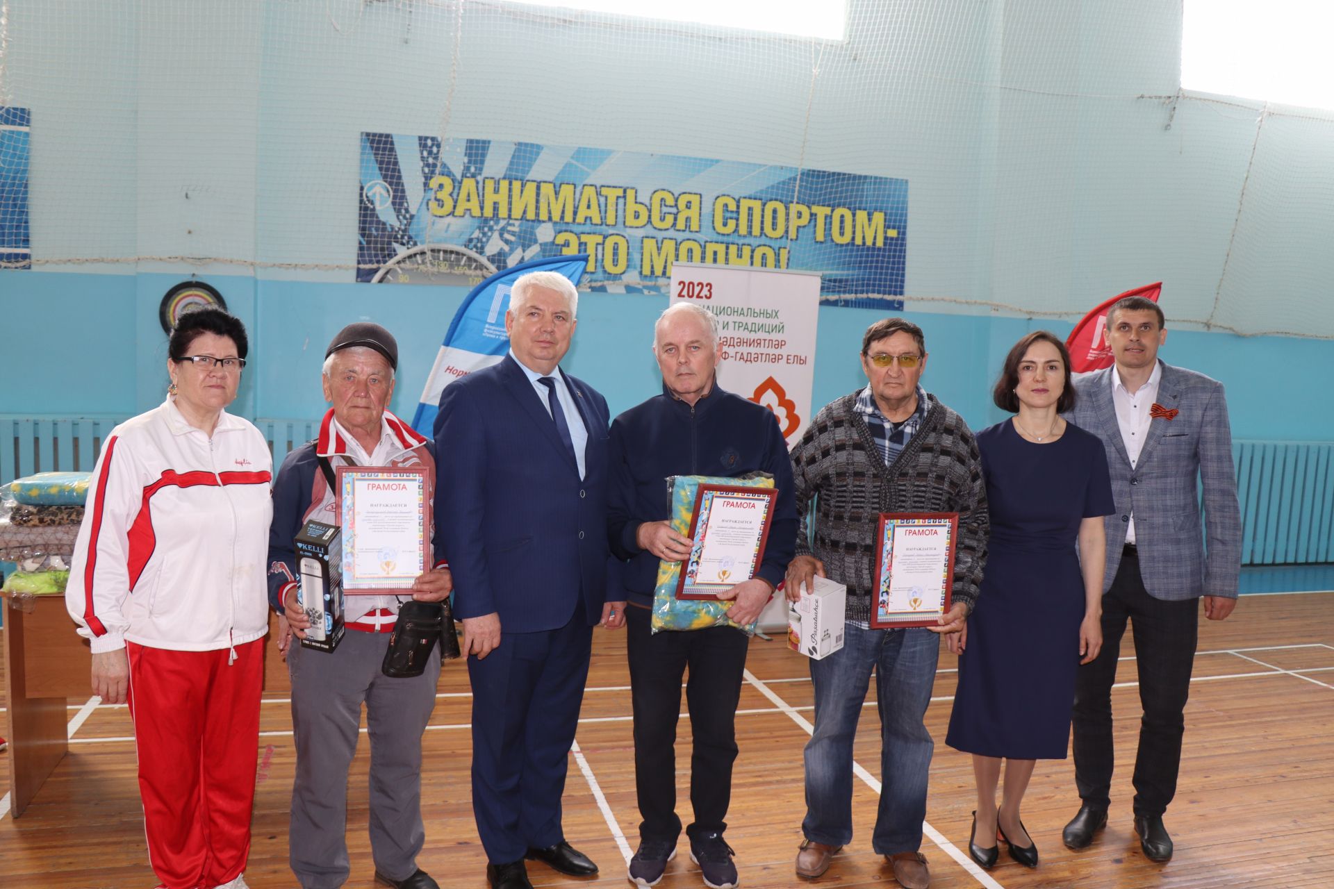 Около 50-ти жителей Дрожжановского района приняли участие в Спартакиаде пенсионеров