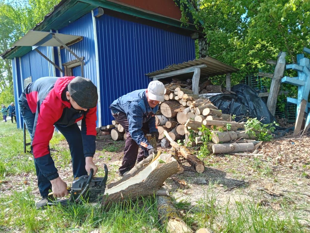 В селе Новое Ильмово Дрожжановского района организовали субботник по очистке кладбища