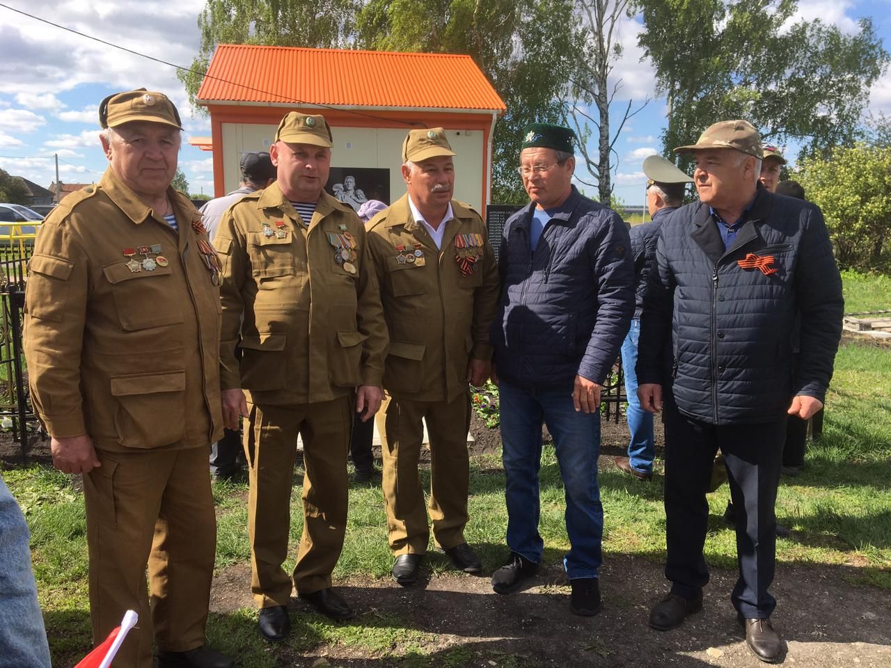 Воины-афганцы Дрожжановского района приняли участие в праздничных мероприятиях ко Дню Победы