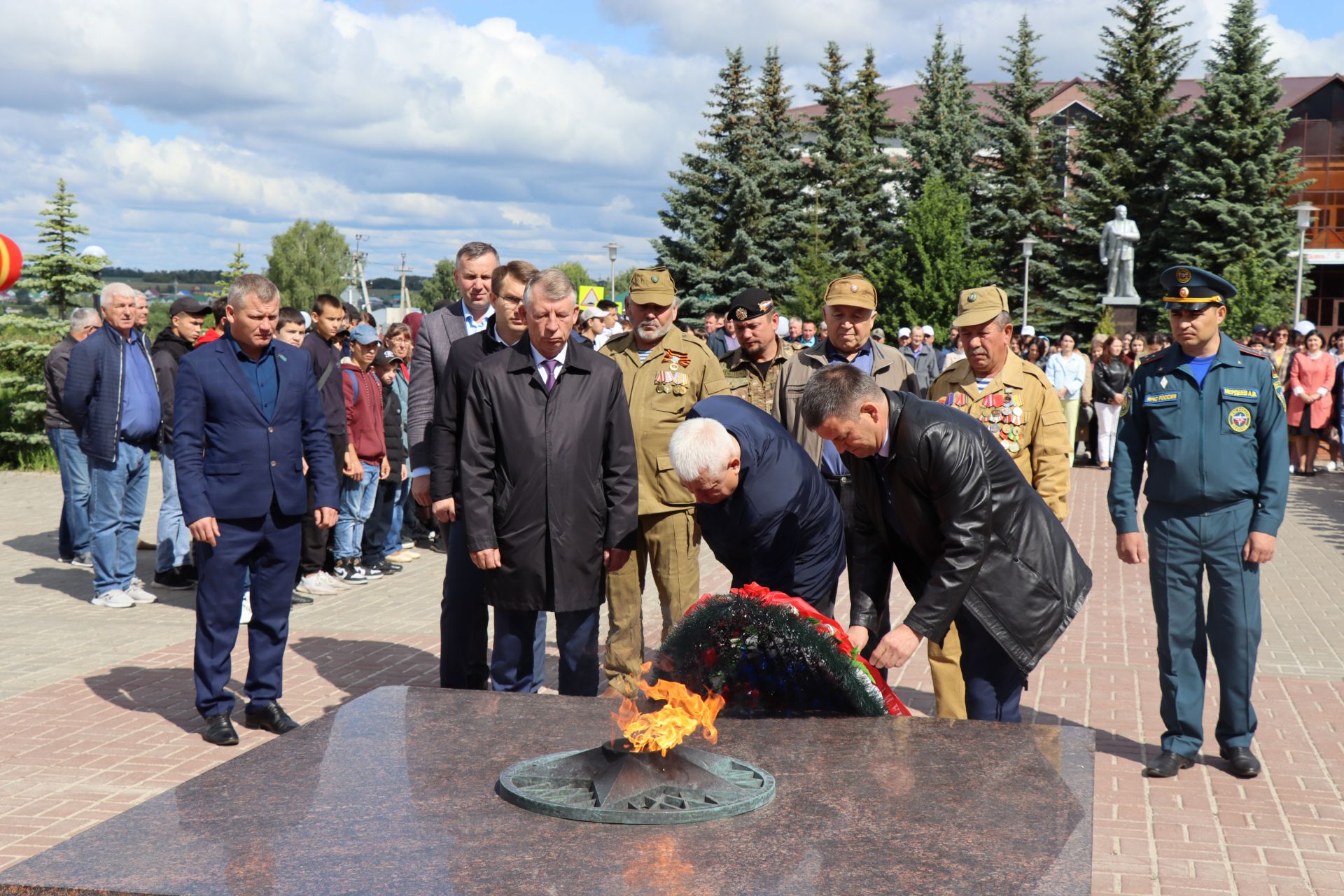 В день памяти и скорби в Дрожжановском районе прошёл траурный митинг