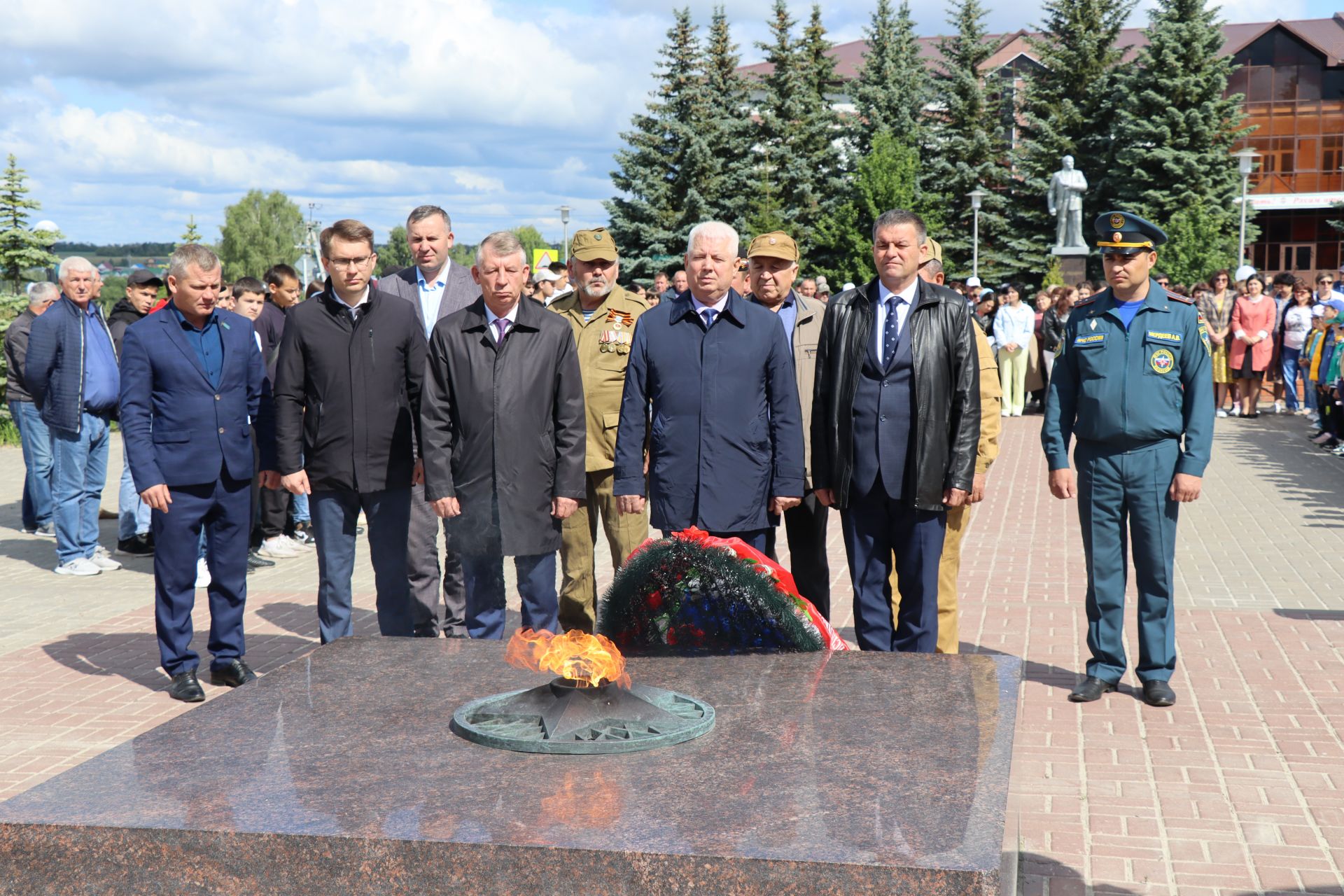 В день памяти и скорби в Дрожжановском районе прошёл траурный митинг