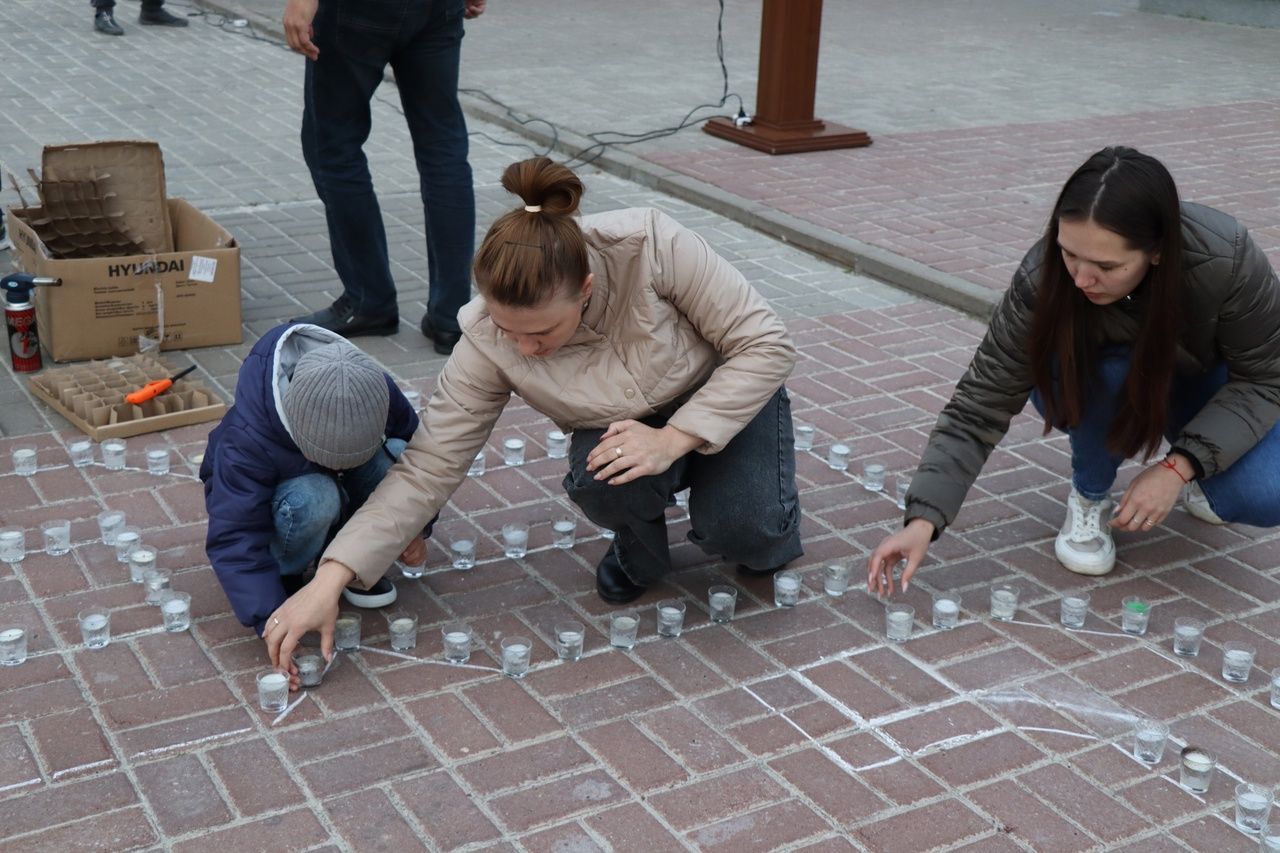 В Дрожжаном провели акцию «Свеча памяти»