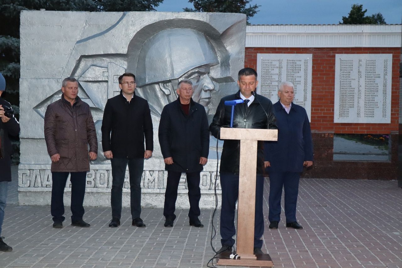 В Дрожжаном провели акцию «Свеча памяти»