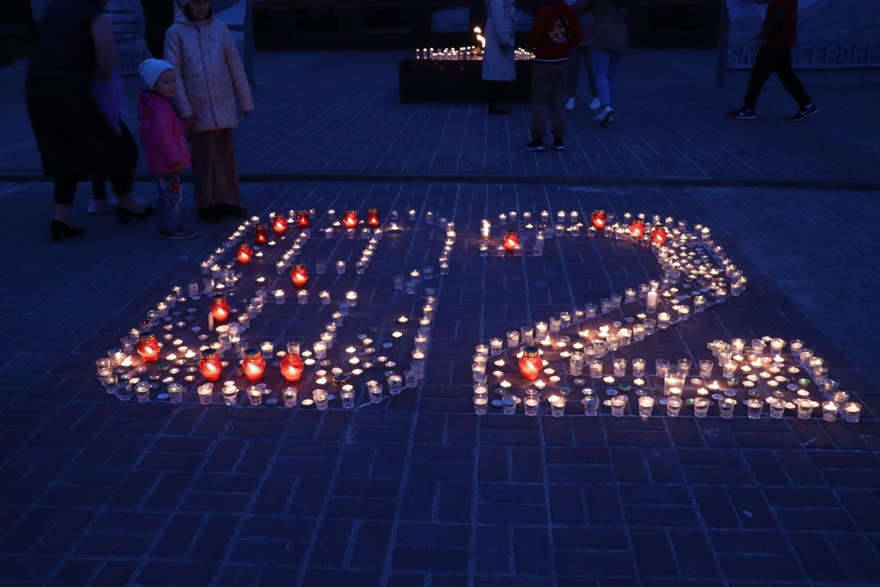 В Дрожжаном провели акцию «Свеча памяти»