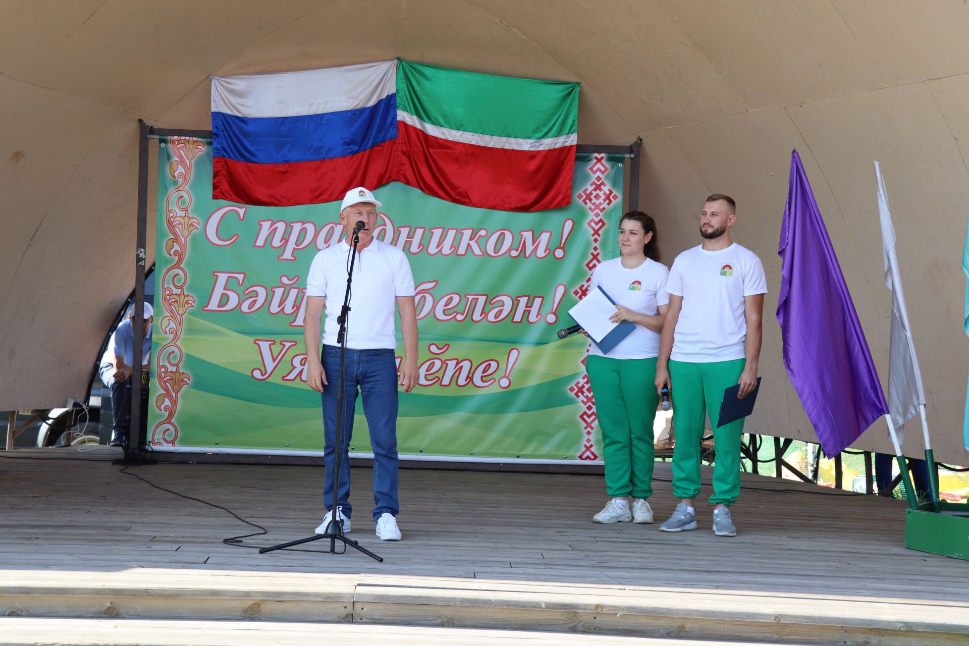 Дрожжановцы отметили Всероссийский день физкультурника