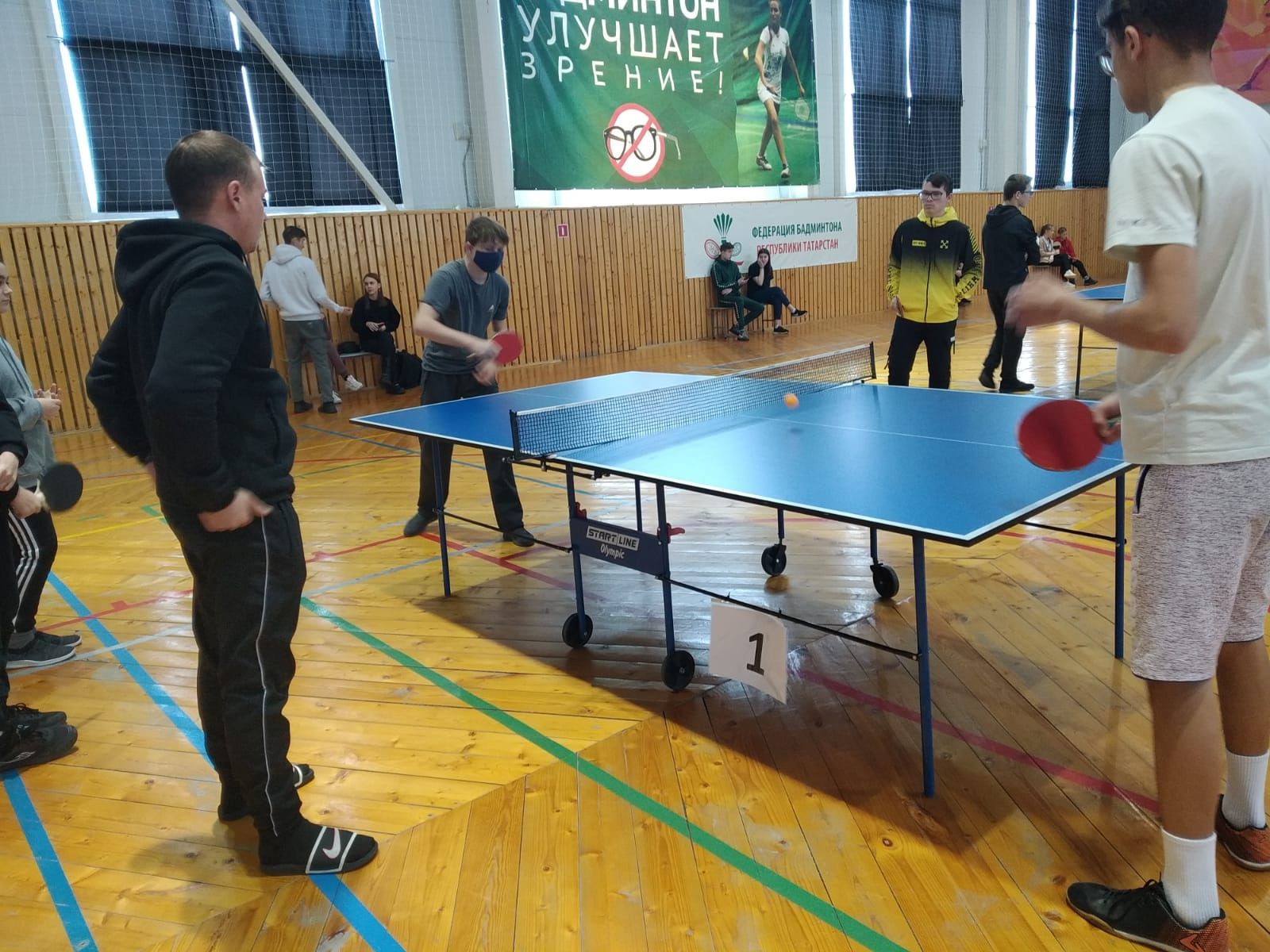 В Дрожжановском районе РТ прошли соревнования по настольному теннису