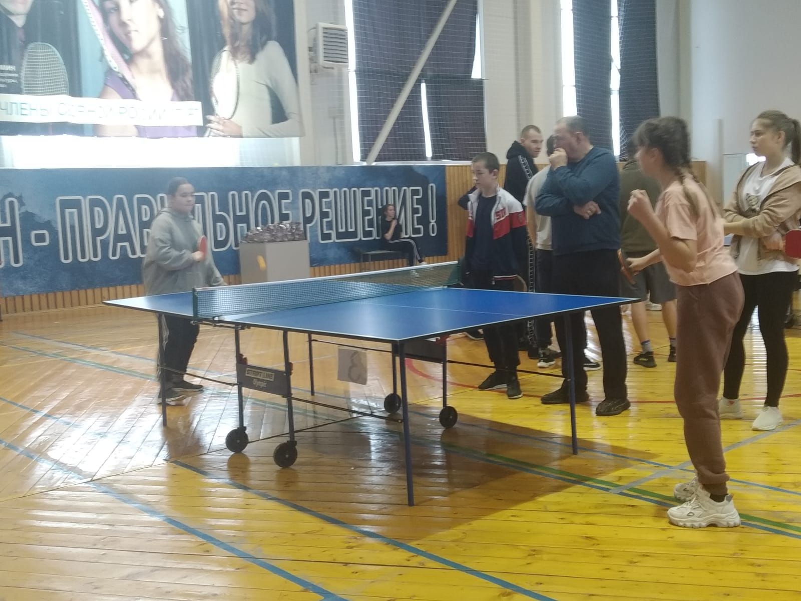 В Дрожжановском районе РТ прошли соревнования по настольному теннису