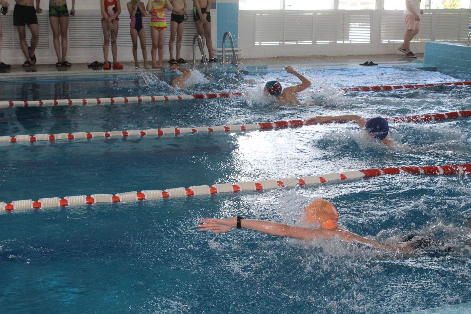 В бассейне «Акчарлак» Дрожжановского района РТ прошли соревнования по плаванию в рамках Спартакиады учащихся