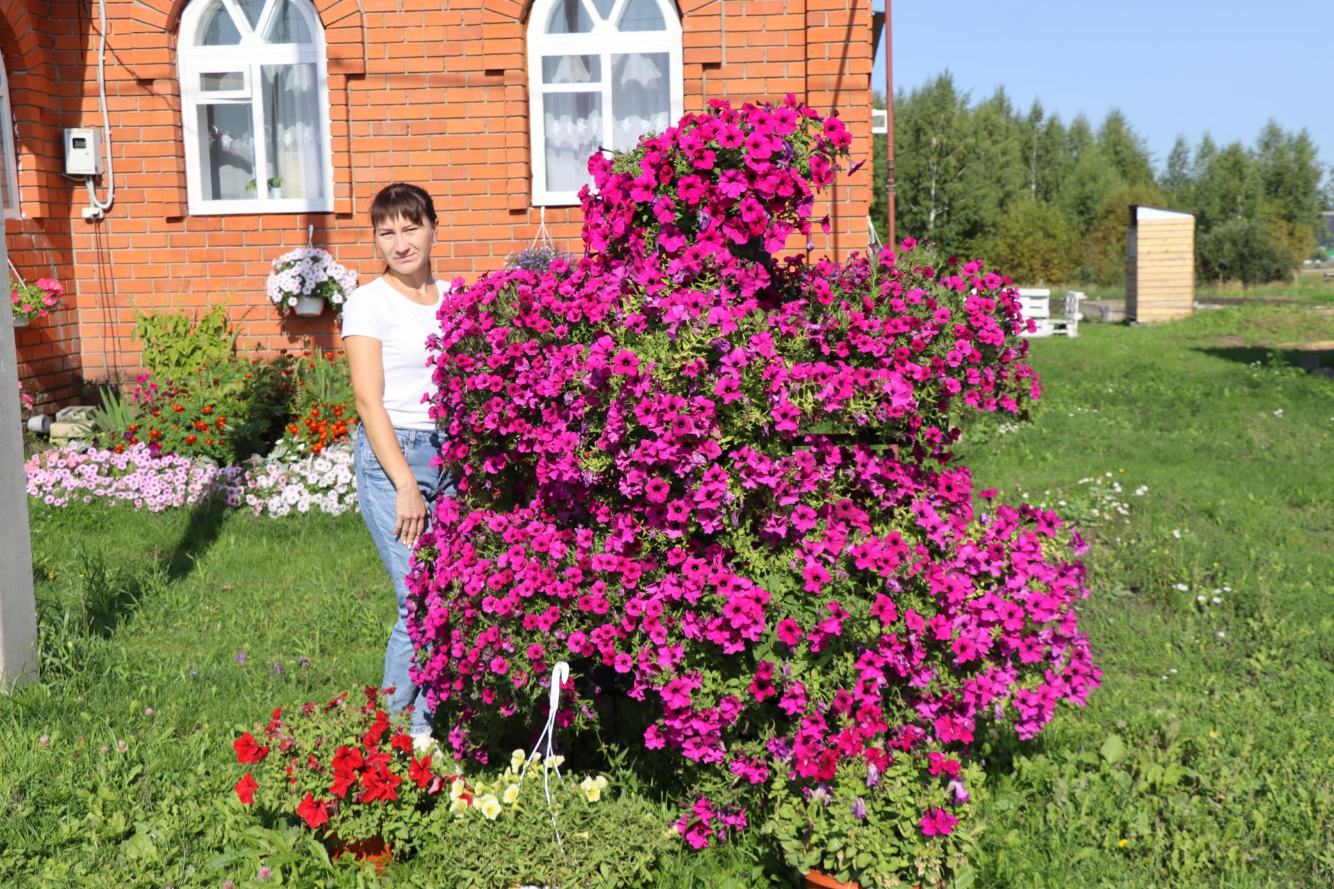 Лейсан Яфизован пахчи шавлӑн чечекленет