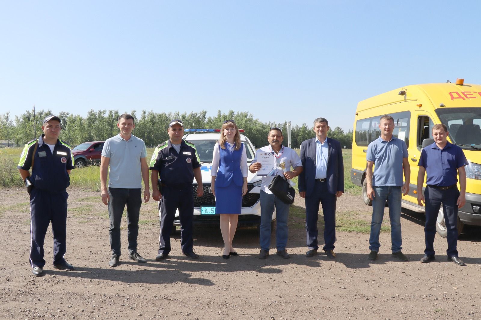 В Дрожжановском районе РТ прошел конкурс «Лучший водитель школьного автобуса»