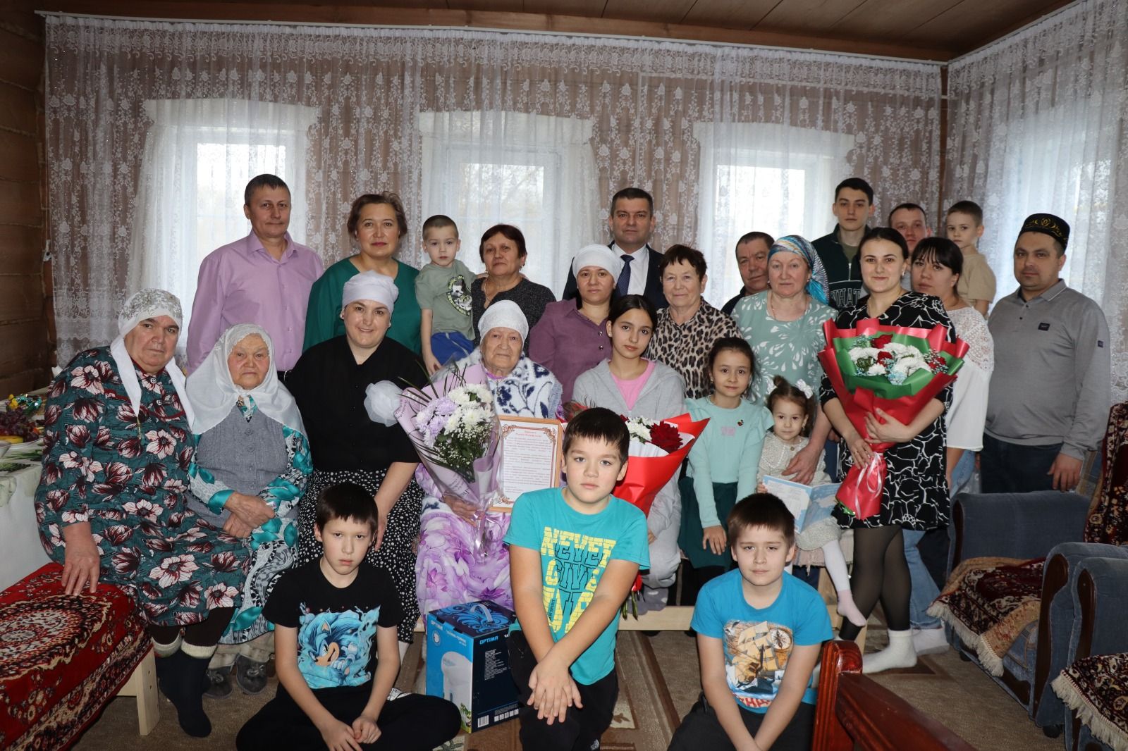 90-летний юбилей отметила жительница  Дрожжановского района РТ Рашида Заббарова