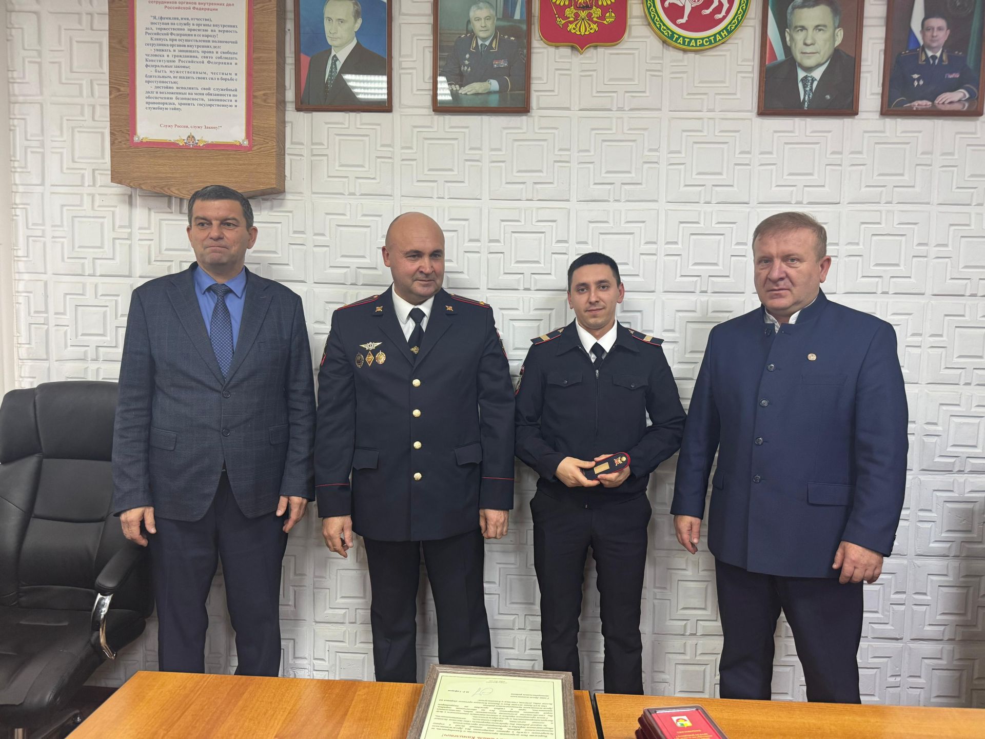 В Дрожжановском районе РТ чествовали сотрудников органов внутренних дел