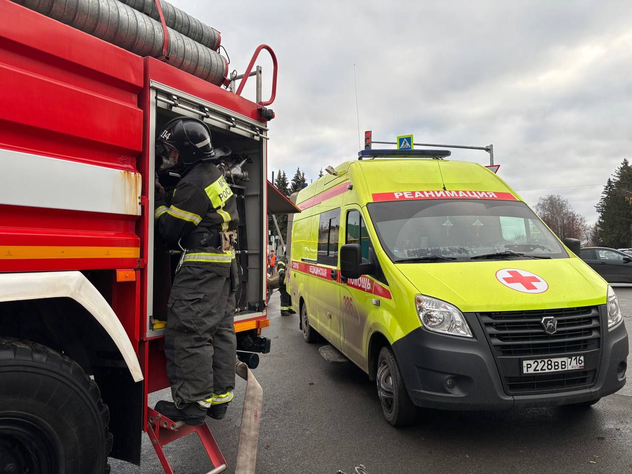 Пожарные Дрожжановского района РТ провели учения в здании редакции «Туган як»