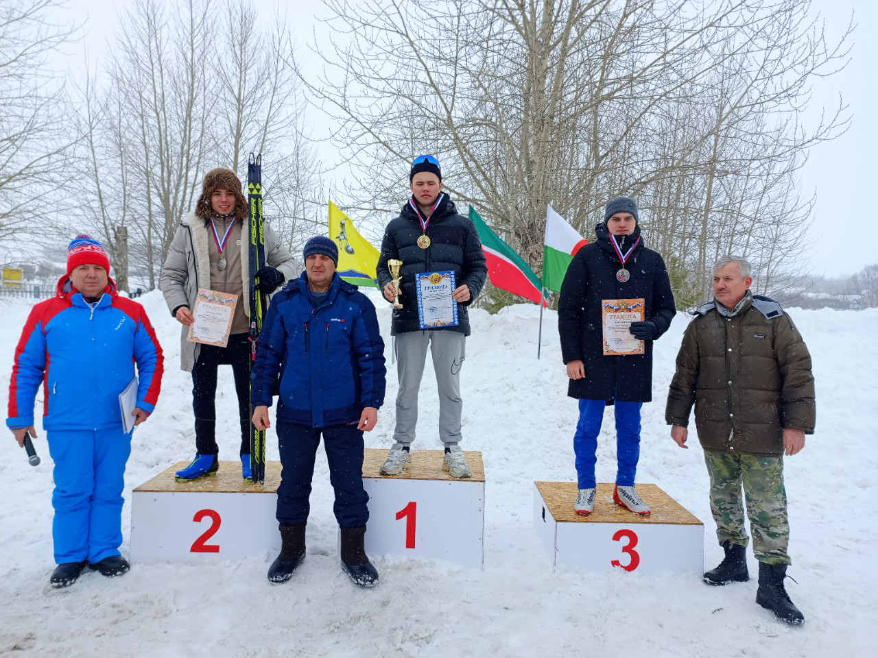 Лыжные гонки памяти ветерана труда Егора Ярухина прошли в Дрожжановском районе