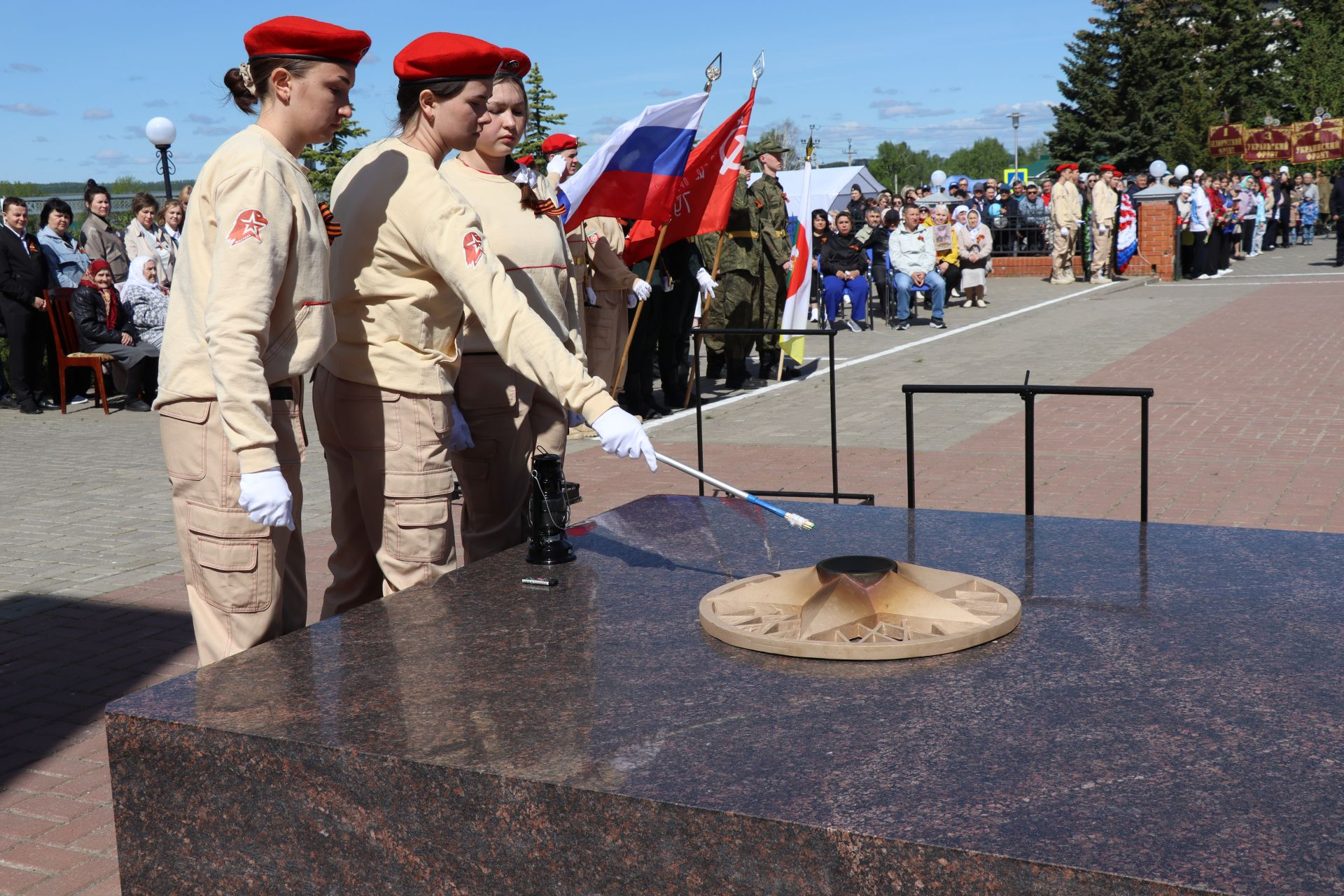 В Дрожжановском районе зажгли «Огонь памяти»