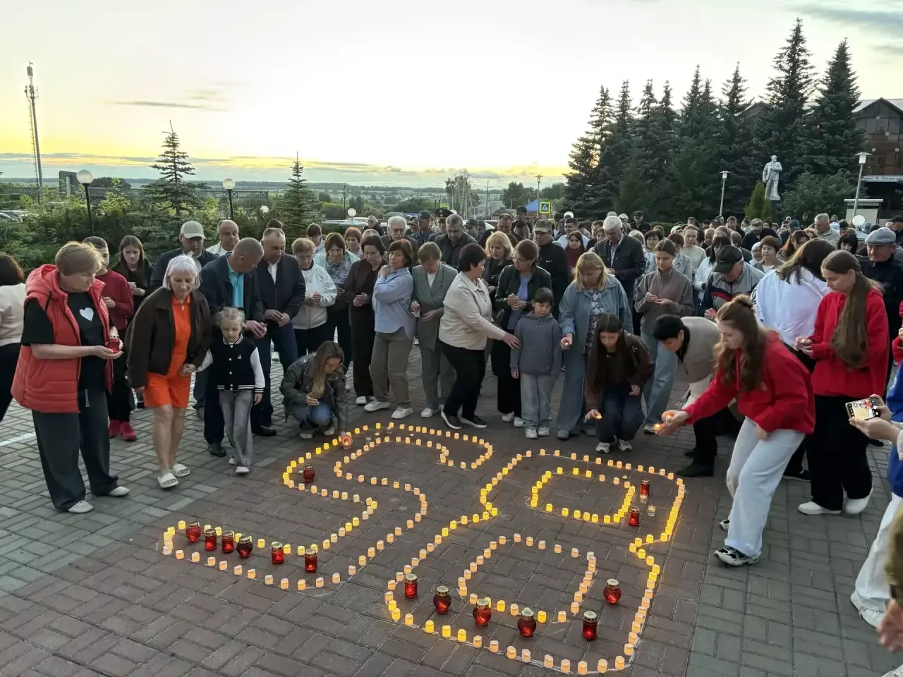 В Дрожжановском районе зажгли свечи в память о павших героях