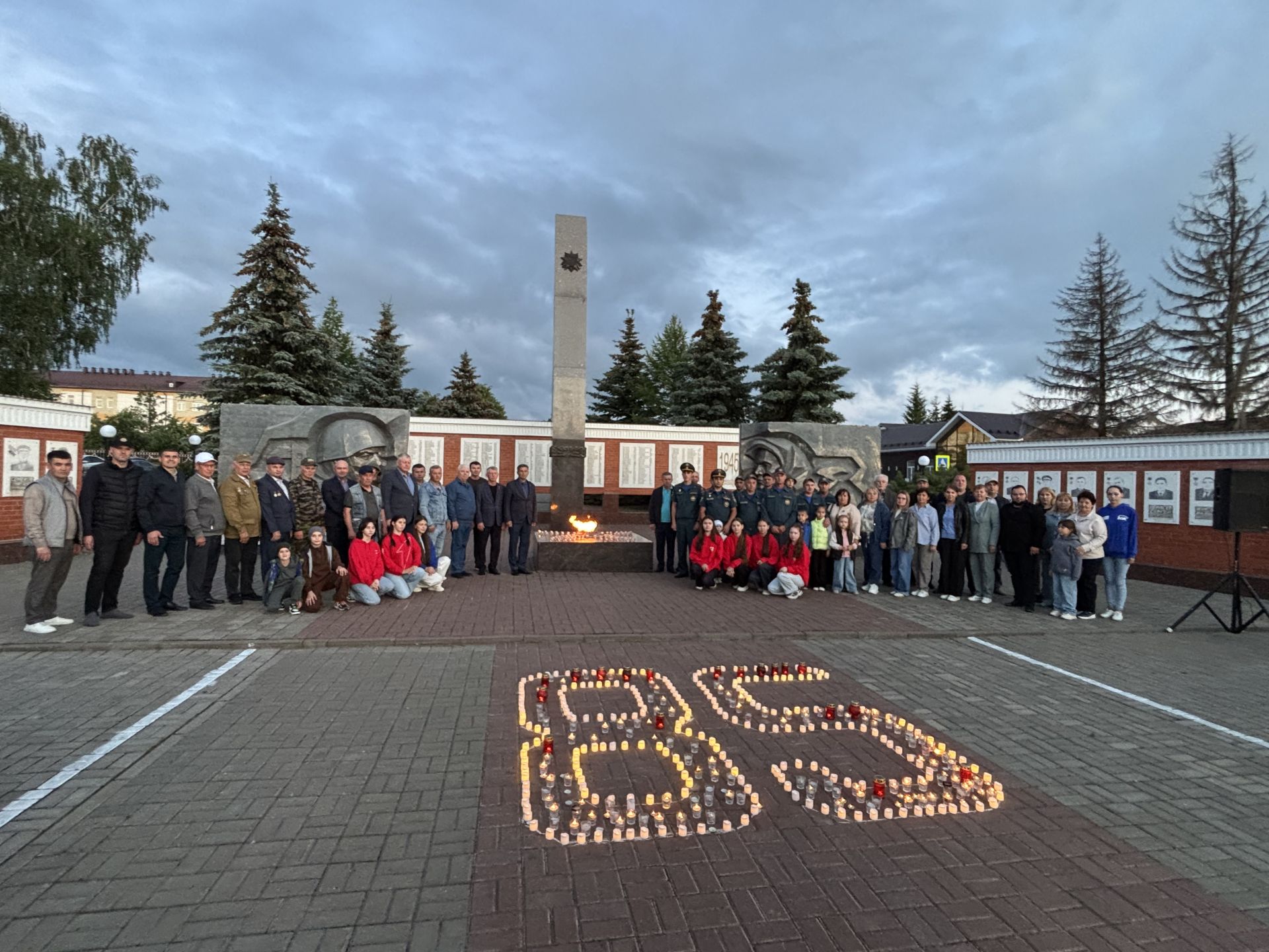 В Дрожжановском районе зажгли свечи в память о павших героях
