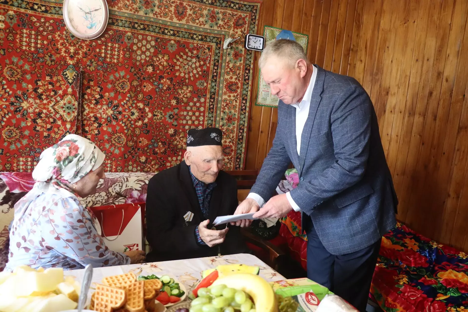 95-летний юбилей труженика тыла из Татарских Тюков
