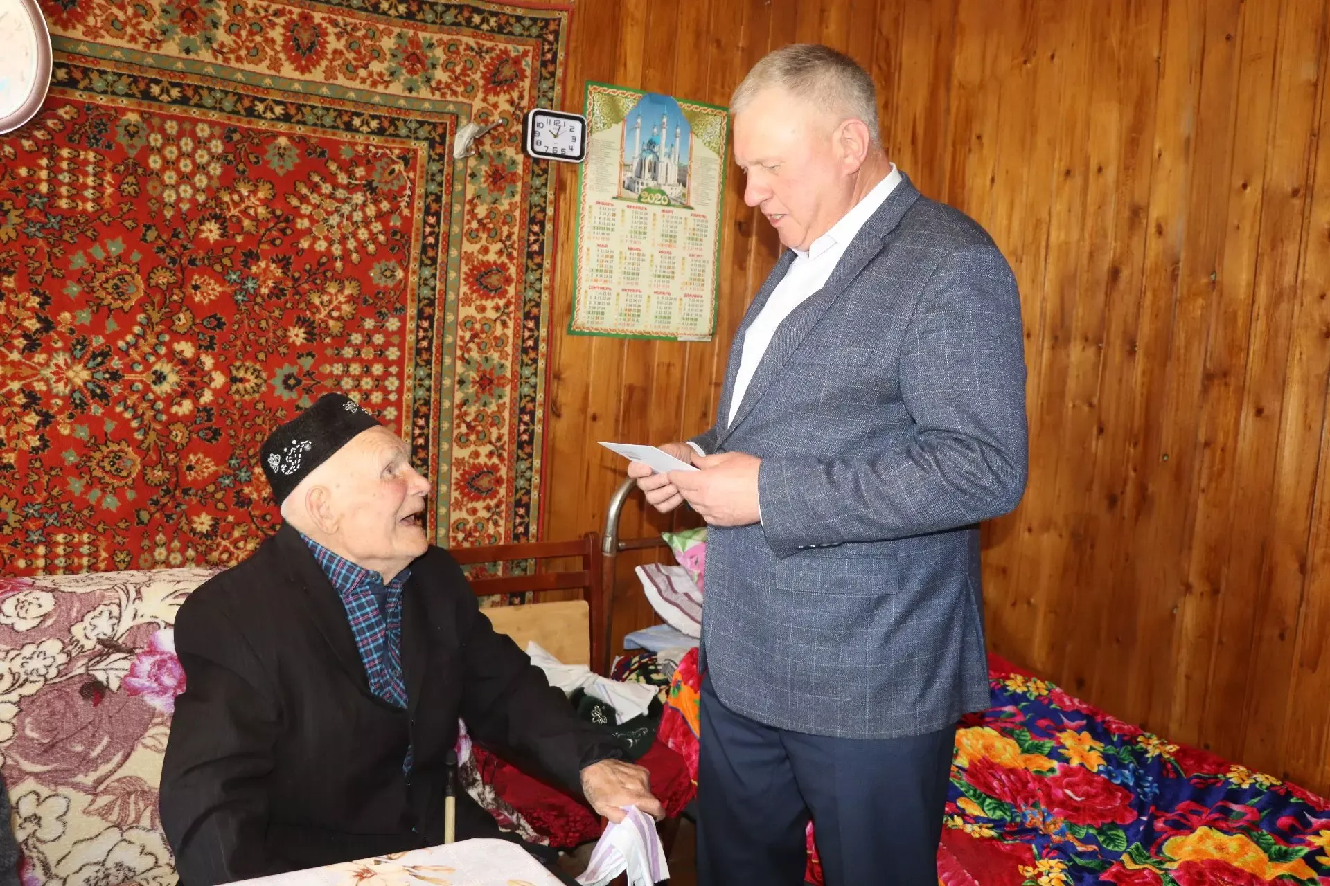 95-летний юбилей труженика тыла из Татарских Тюков