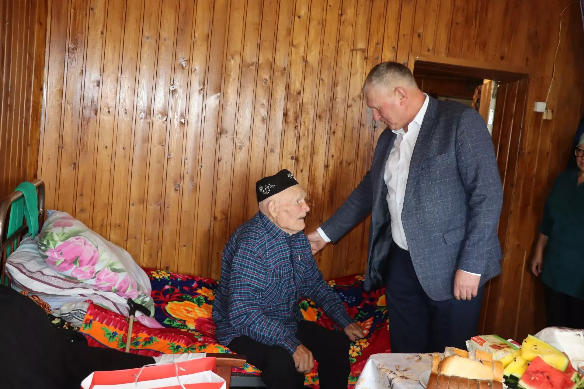 95-летний юбилей труженика тыла из Татарских Тюков