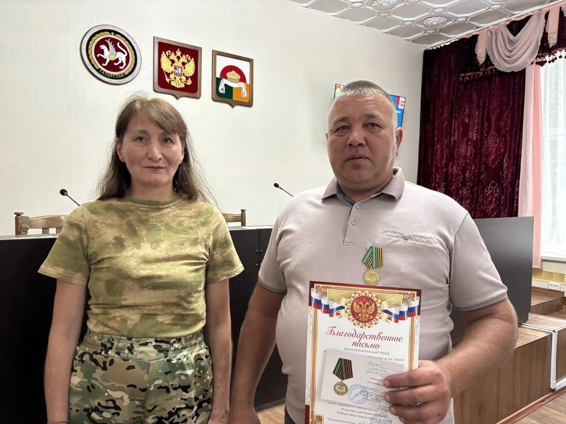 Инспекторы ГИБДД Дрожжановского района помогли в доставке гуманитарного груза
