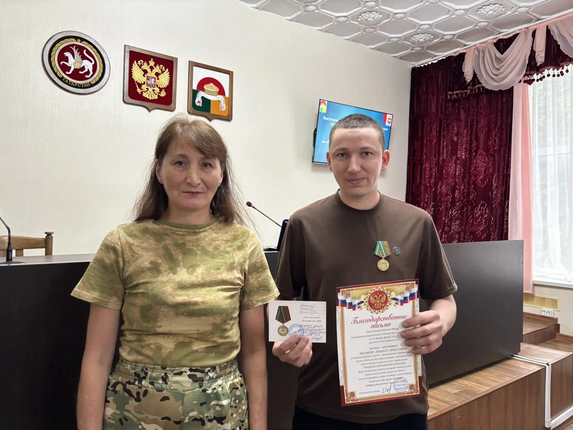 Инспекторы ГИБДД Дрожжановского района помогли в доставке гуманитарного груза