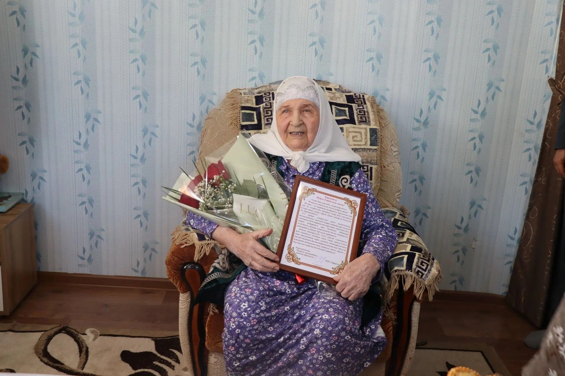 Жительница села Большая Цильна Дрожжановского района отметила 90-летний юбилей