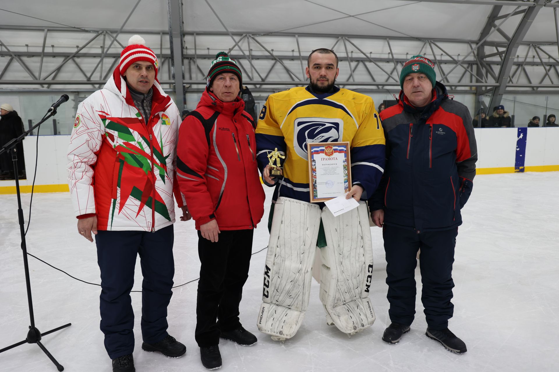 В Дрожжановском районе РТ прошел мемориал по хоккею с шайбой памяти Фаниса Загреева