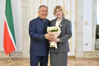 Наталия Клементьева из Дрожжановского района удостоена медали «Ана даны — Материнская слава»