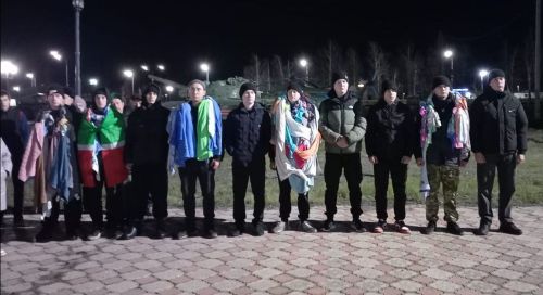 Одиннадцать новобранцев Дрожжановского района отправились служить Родине