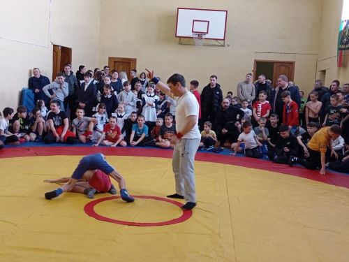 В селе Новое Ильмово проходит турнир по вольной борьбе памяти воина- защитника Александра Шуркина