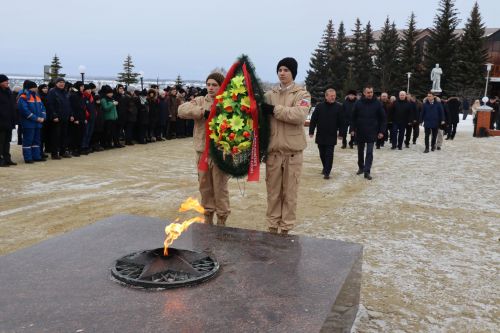 В честь 80-й годовщины победы в Сталинградской битве в Дрожжаном прошел митинг