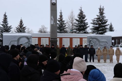 В Дрожжановском районе состоялся митинг посвященный  Дню защитника Отечества