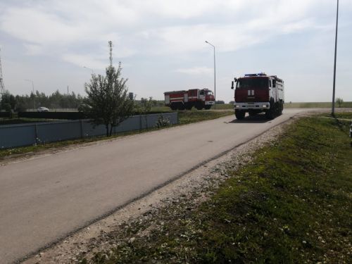 «Горит» спортзал Дрожжановского лицея: условный пожар в помещении спортзала с пострадавшим