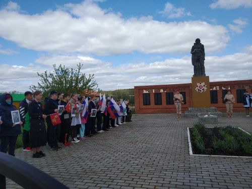 В канун Дня Победы в селе Матаки Дрожжановского района прошел митинг