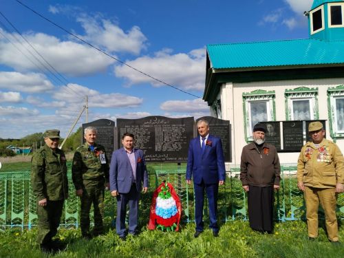 Воины-афганцы Дрожжановского района приняли участие в праздничных мероприятиях ко Дню Победы