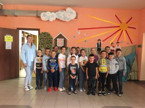 В пришкольном лагере Стародрожжановской СОШ прошла встреча с детьми по ПДД