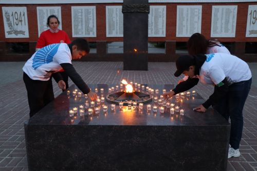 В Дрожжаном провели акцию «Свеча памяти»